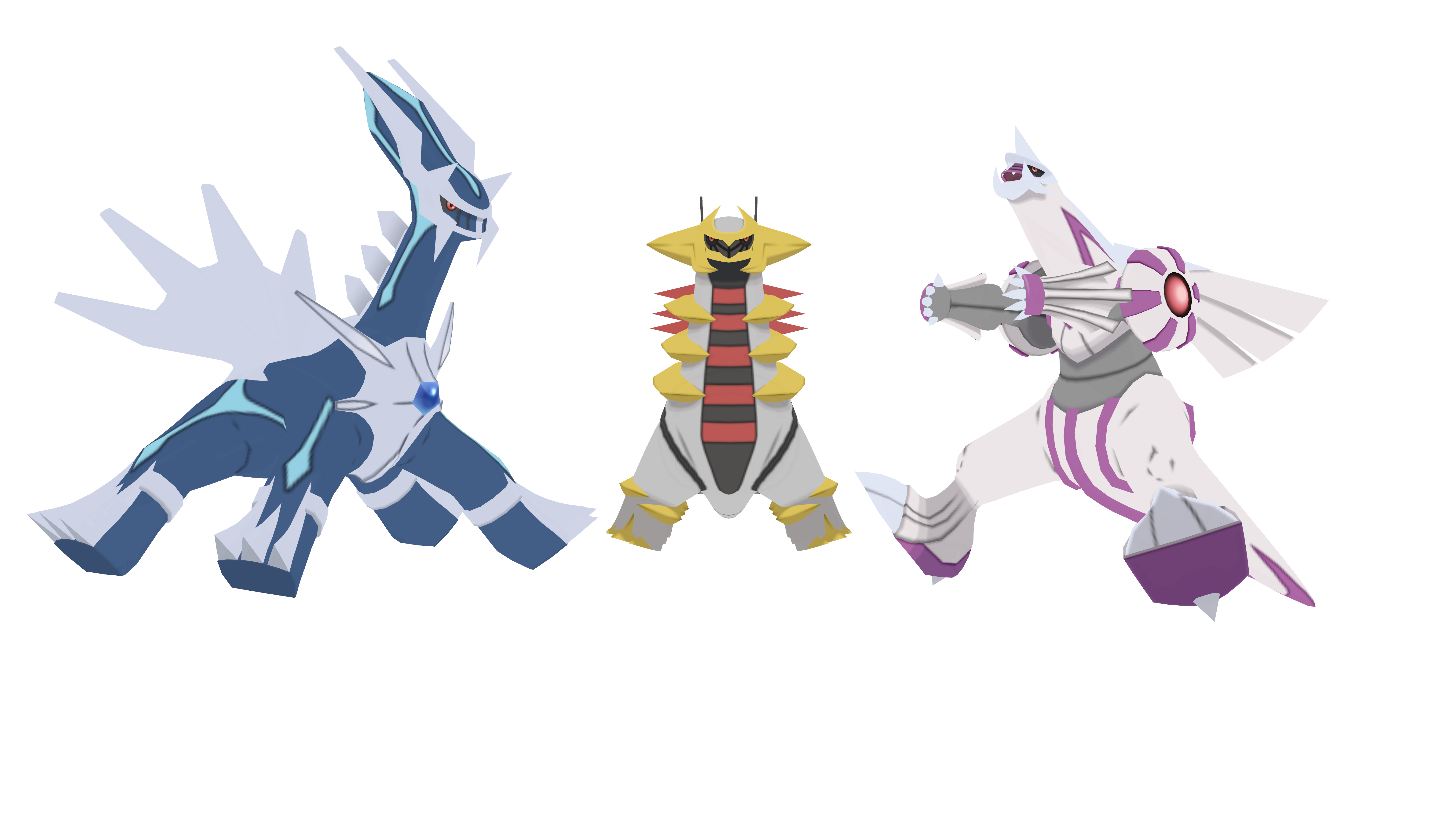 MMD Generation 4 Legendary Pokemon (Unrigged)