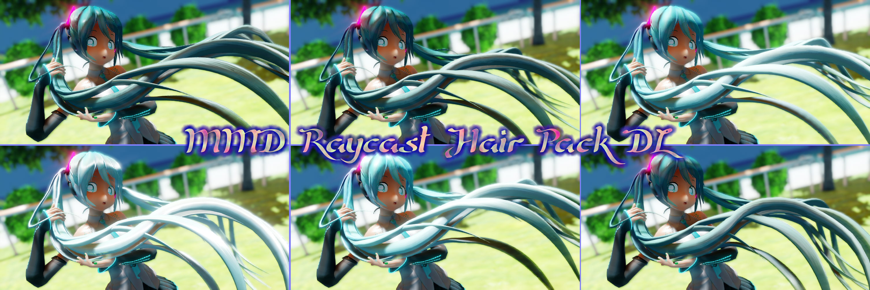 MMD Raycast Hair Material Pack DL by Amenrenet on DeviantArt