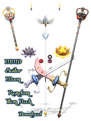 MMD Sailor Moon Random Items DL Pack
