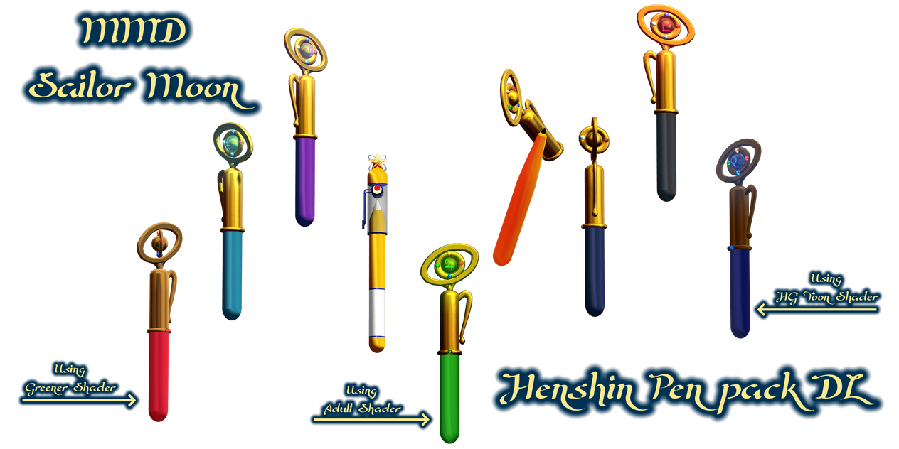MMD Download: Sailor Moon Henshin Pens by Amenrenet on DeviantArt