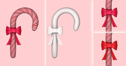 Candy cane free 3d model