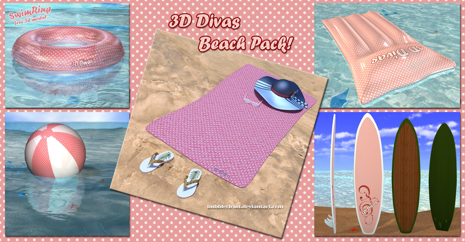 Beach Pack for DAZ Studio v2 - Free 3D Models