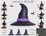 Witch Hat for G3F and G8F - Free 3D model