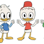 Huey, Dewey and Louie fist bumping