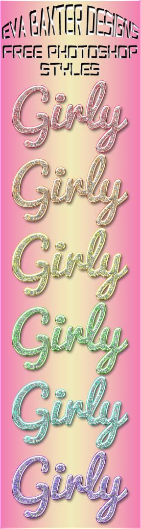 EVA BAXTER DESIGNS -- 6 FREE GIRLY STYLES