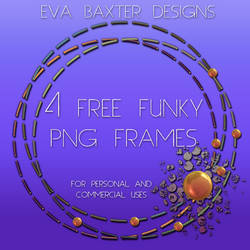 Eva Baxter Designs - 4 Funky PNG Frames