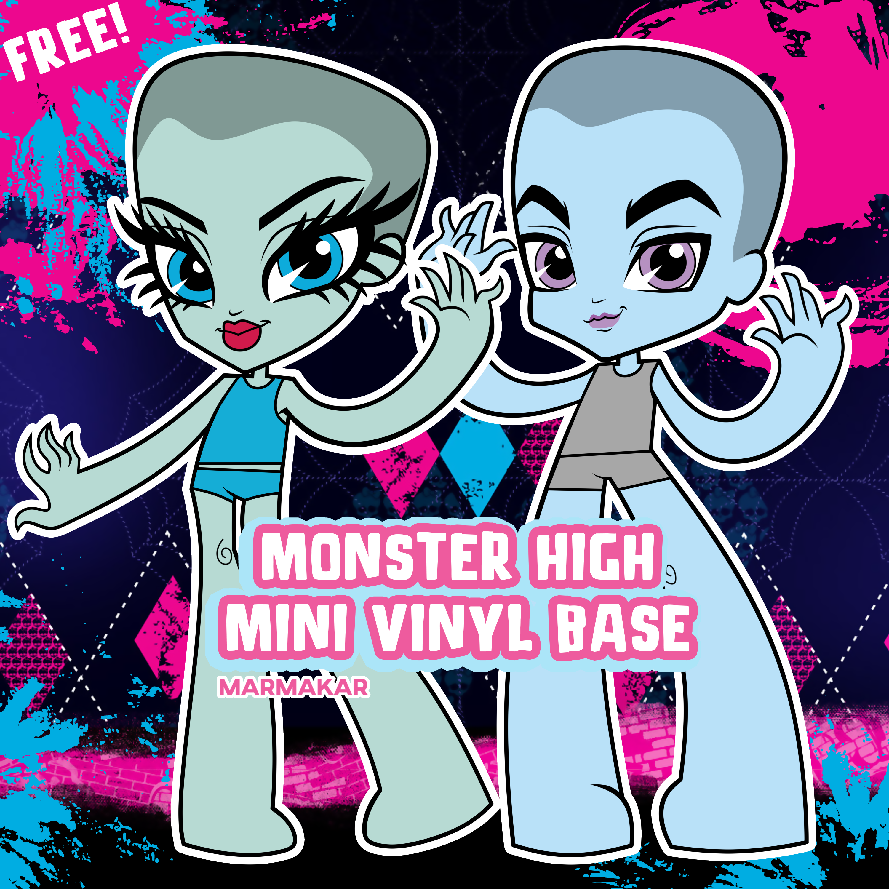 MONSTER HIGH OC Mini Vinyl Base by marmakar on DeviantArt