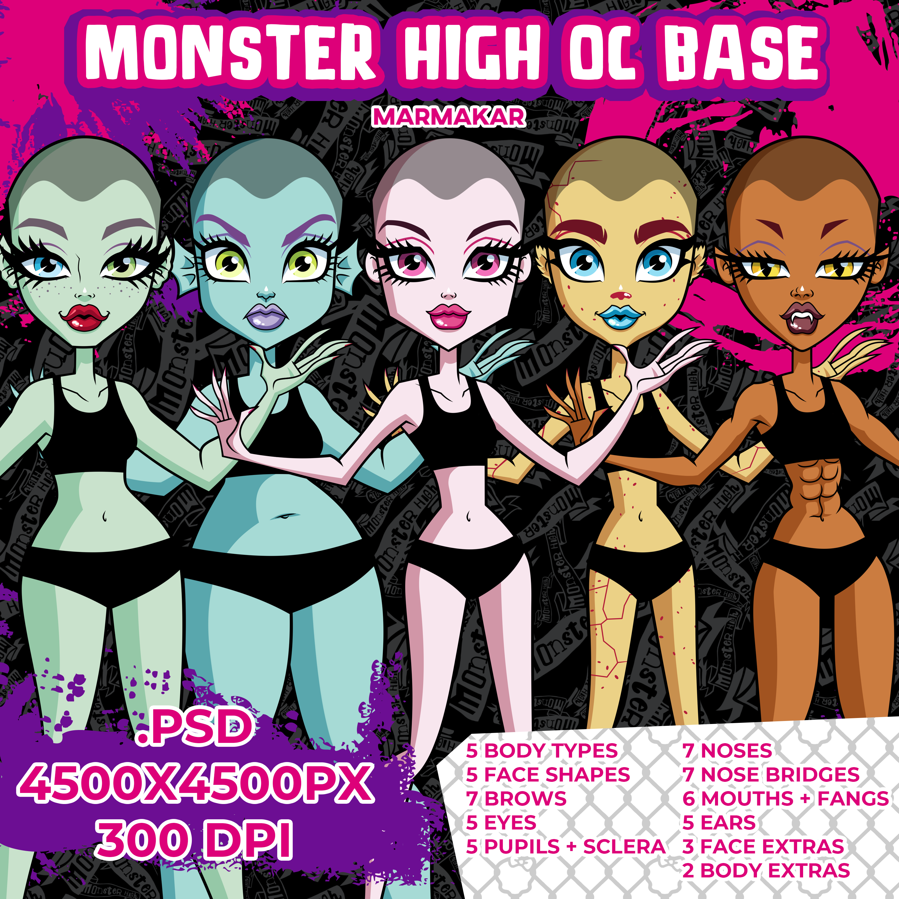 MONSTER HIGH OC BASE by marmakar on DeviantArt