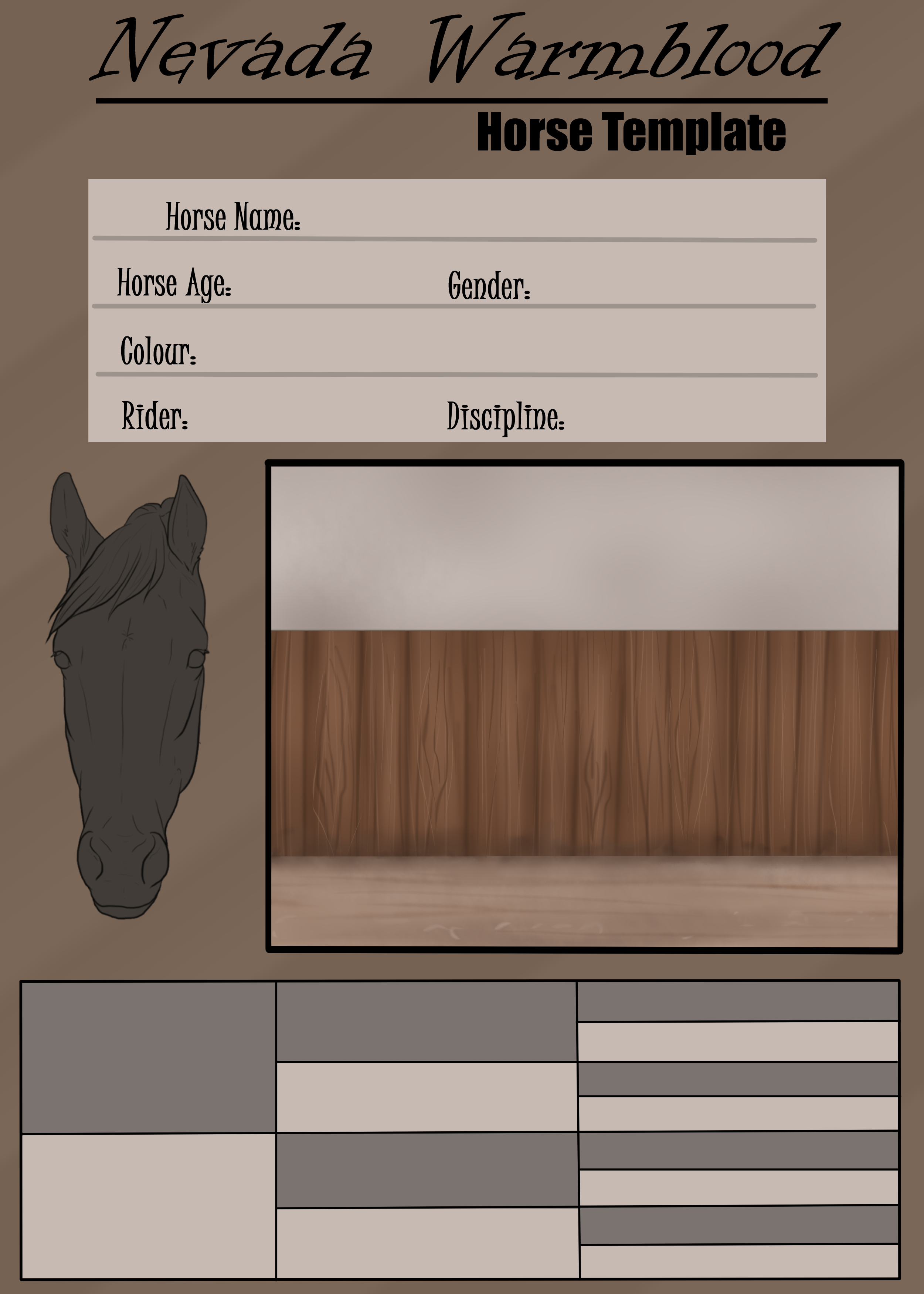 Nevada Warmblood template