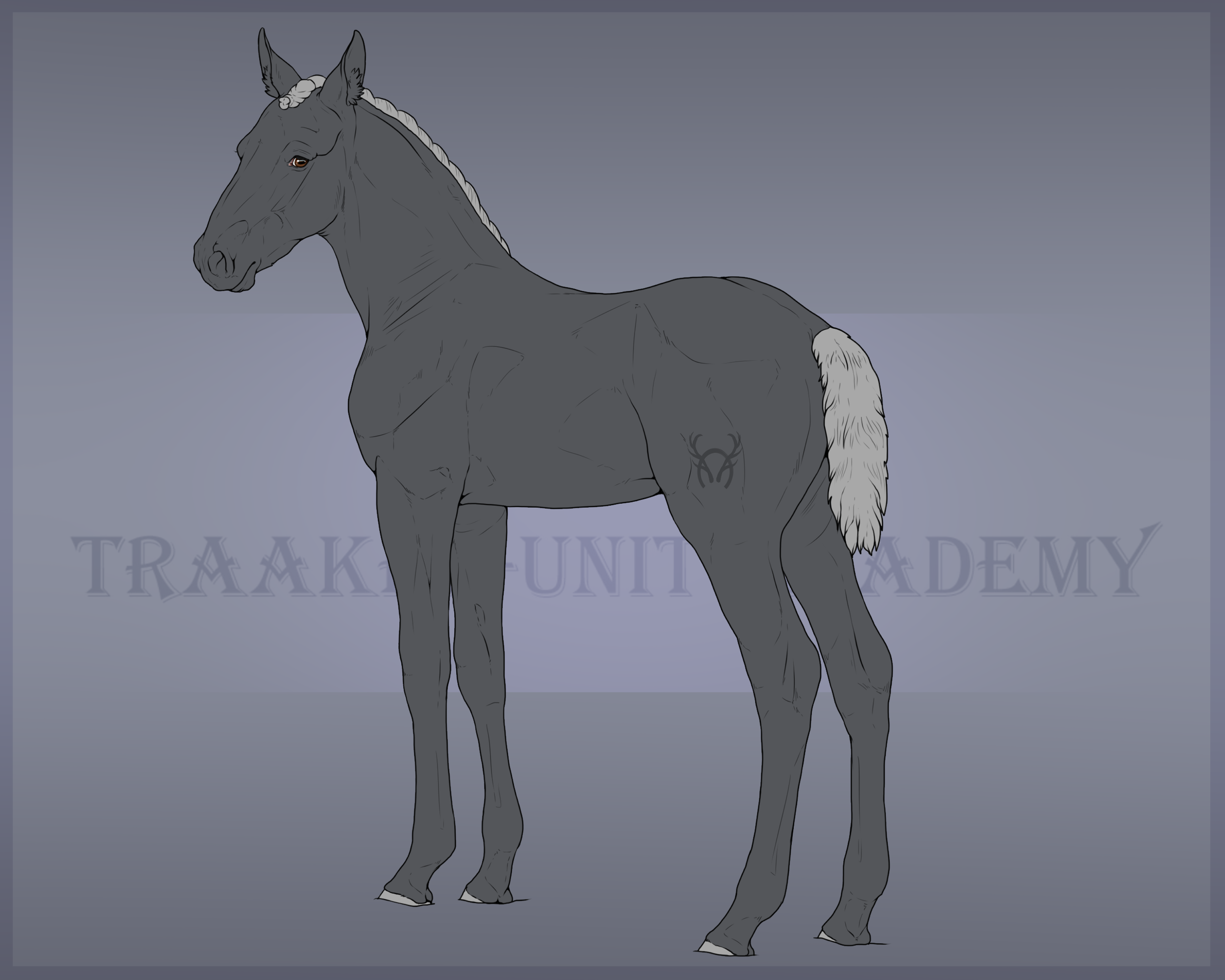 .: | Official Traaker foal lineart | :.