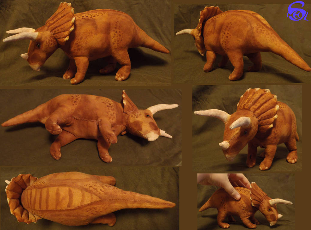 Triceratops plushie patterns