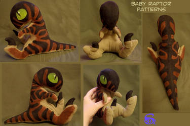 Baby velociraptor-plushie PATTERNS