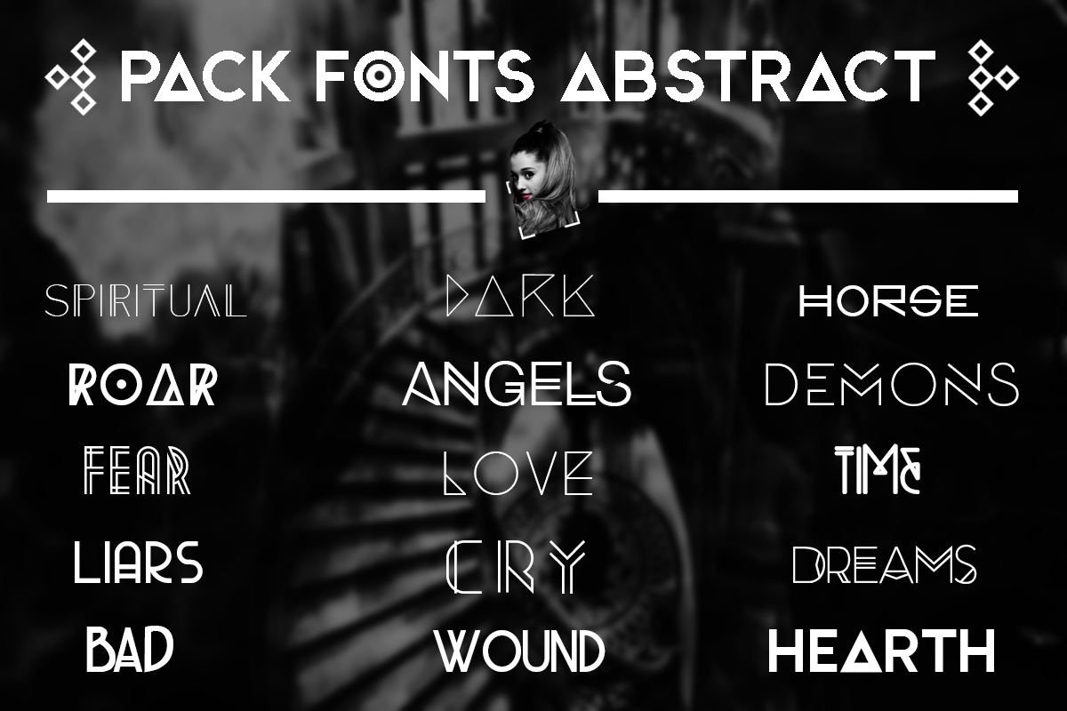 +FONTS || ABSTRACT by swxt-moon on DeviantArt