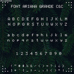 + FONT CHRISTMAS AND CHILL || ARIANA GRANDE