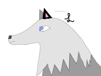 My first wolf that I made on my computer