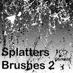 New Splatters Brushes by corelila