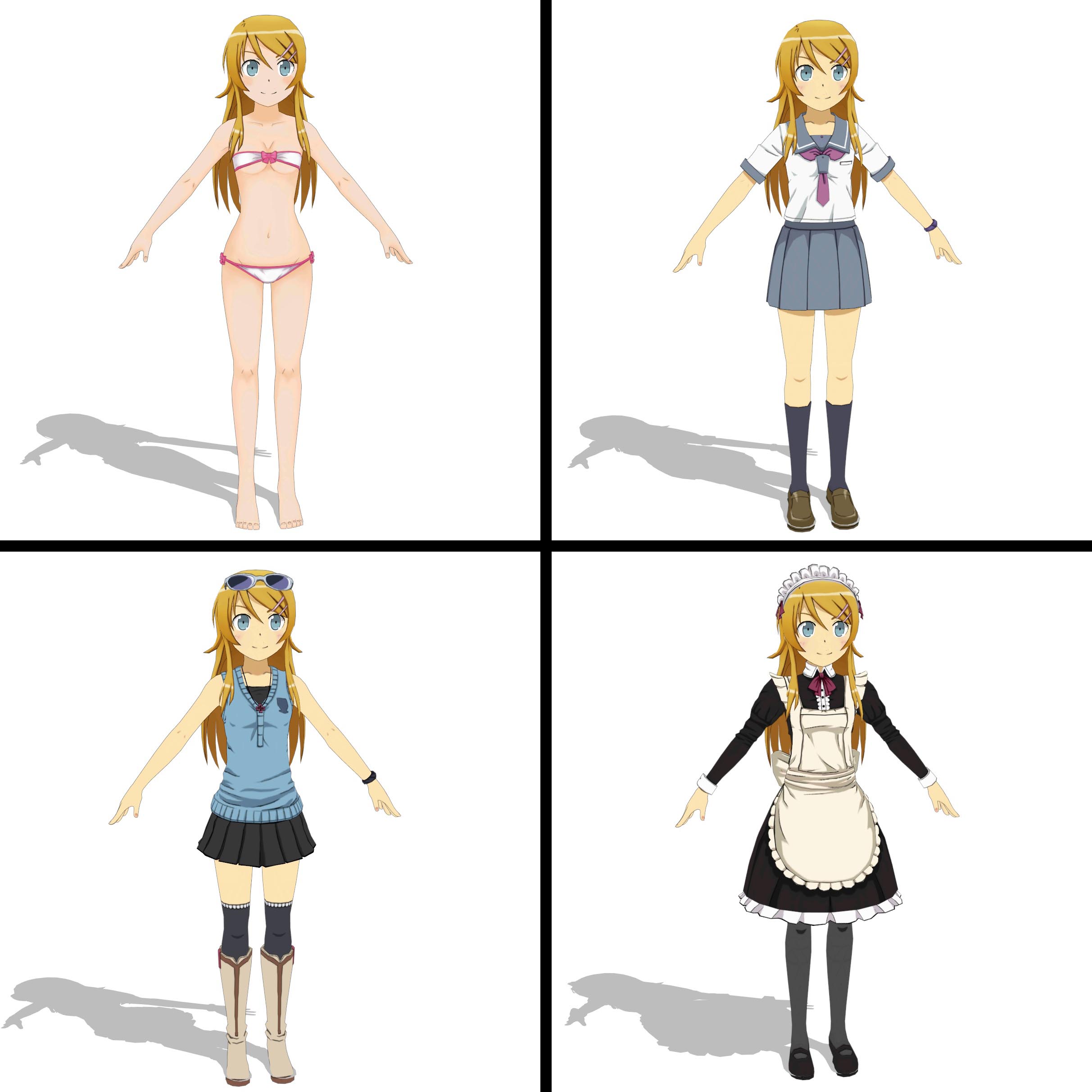 Kirino Kousaka MMD PMX by Bak09 on DeviantArt