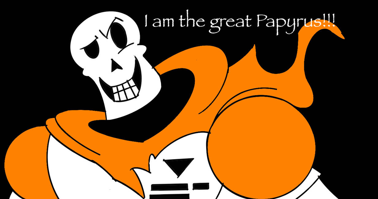 First Papyrus Drawing by Darkdragonofbob on DeviantArt