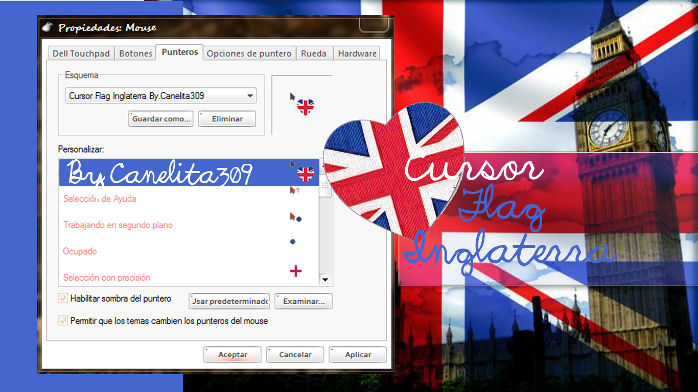 Cursor MiniGlass Inglaterra