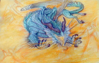 Green dragon by WhiteRose2132