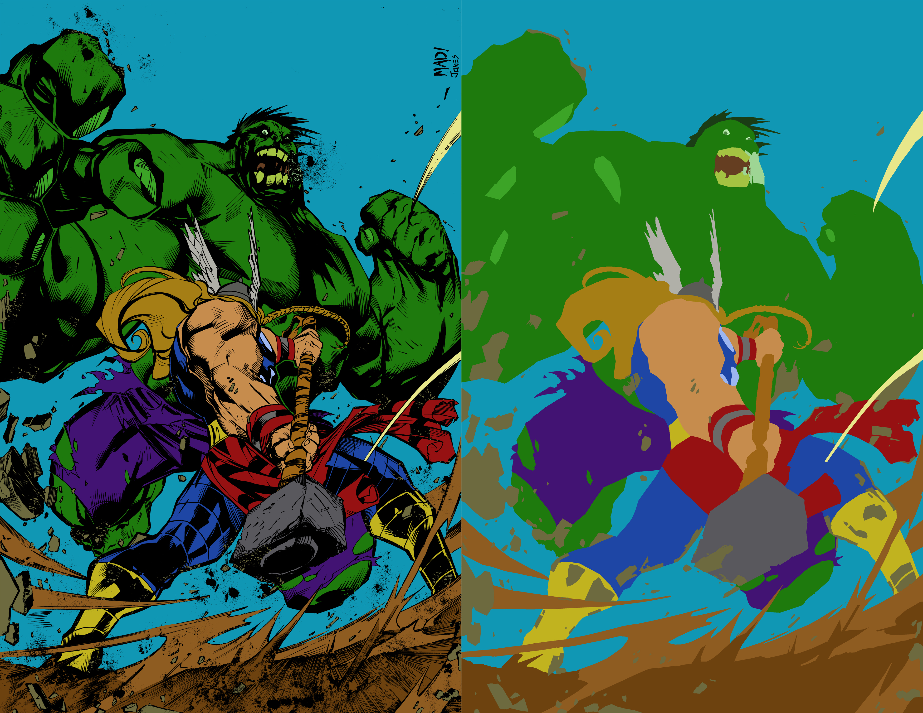 Hulk Smashem by Joe Madureira - Flats