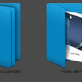 Blue - live folders icons