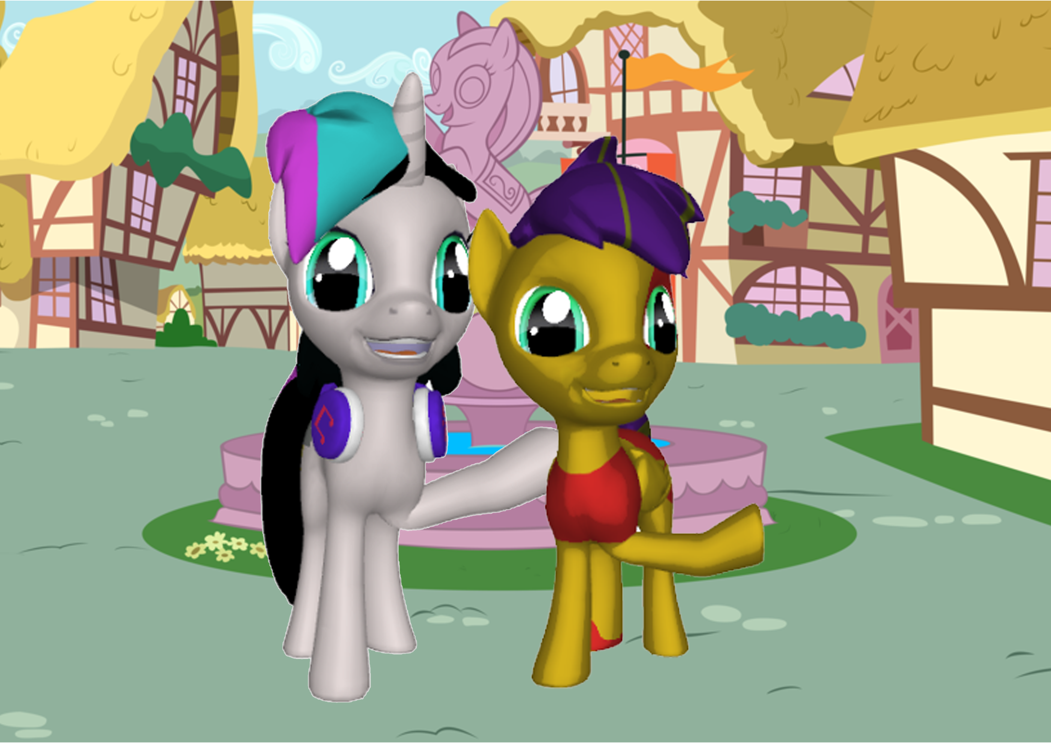 Radiojh Audrey And Auto 3d Pony By Starsong Minty On Deviantart