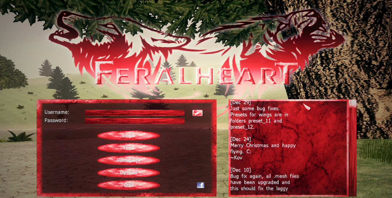 Feral Heart - Red Interface