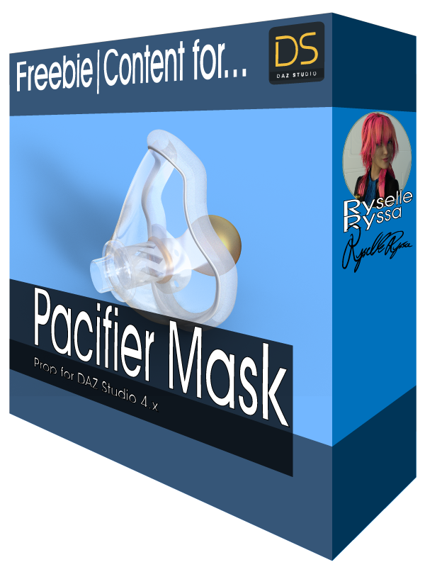 DAZ Freebie Pacifier Mask by RyselleChan on DeviantArt