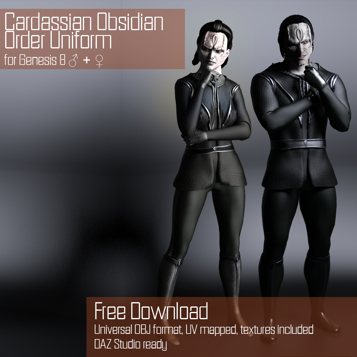 [Free Download] Cardassian Obsidian Order G8M/G8F by Ryselle-Chan on ...