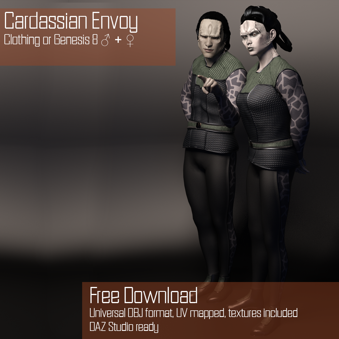 [Free Download] Cardassian Envoy Uniform G8M/G8F by Ryselle-Chan on ...