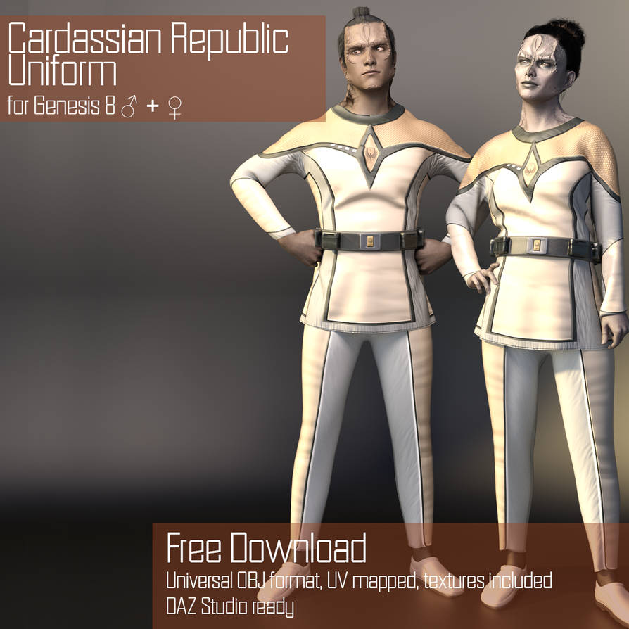 [Free Download] Cardassia Republic Uniform G8M/G8F