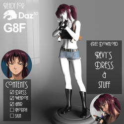 [Free Download] Revy's Dress for G8F (DAZ)