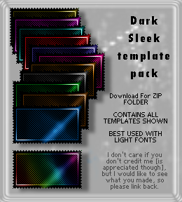 Dark Sleek - Template Pack