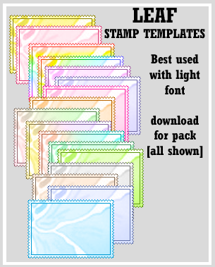 Leaf Stamp Templates