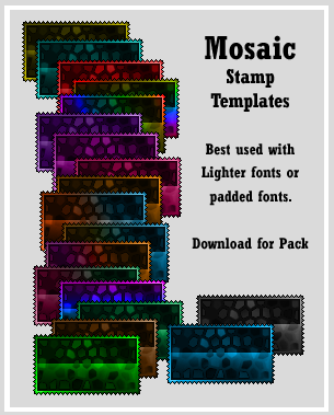 Mosaic Stamp Templates