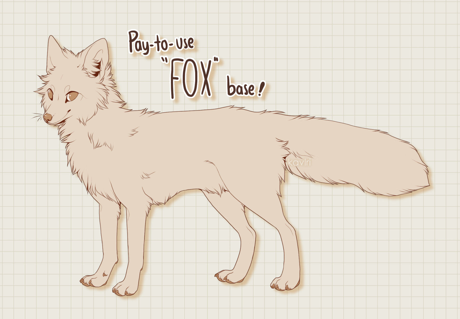 P2U Fox Lineart! by kavlri on DeviantArt