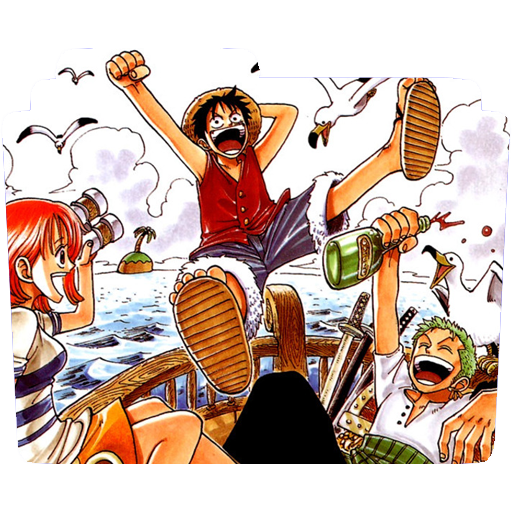 One Piece Manga Volume 1 Cover Icon Folder By Saku434 On Deviantart