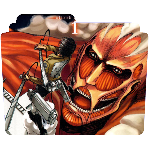 Attack on Titan Manga Volume 1 Cover Icon Folder by Saku434 on DeviantArt