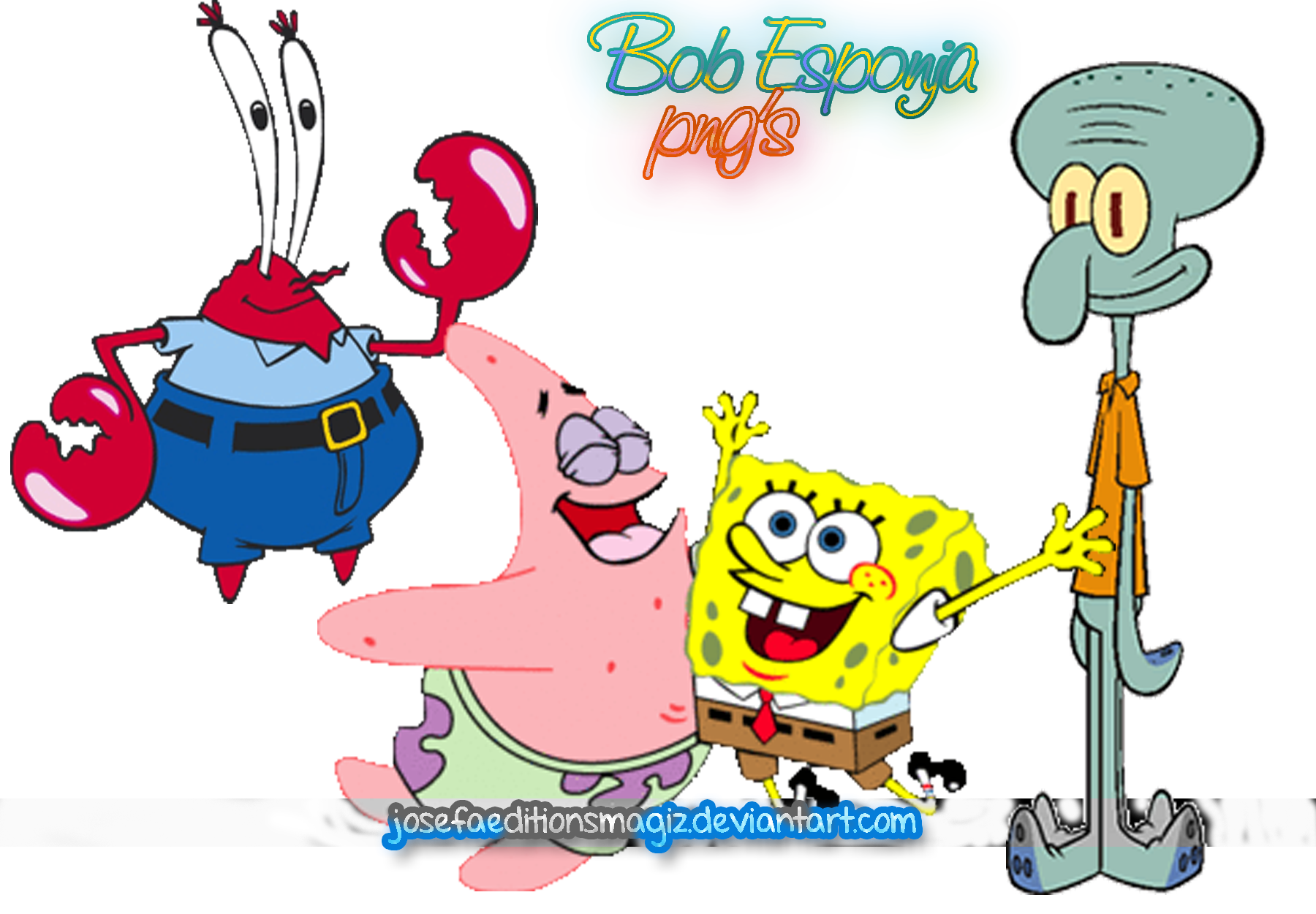 Bob Esponja y sus amigos conocen a los de P64 by NicoFar78DeviantArt on  DeviantArt