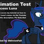 Animation Test: Princess Luna's Mane and Tail