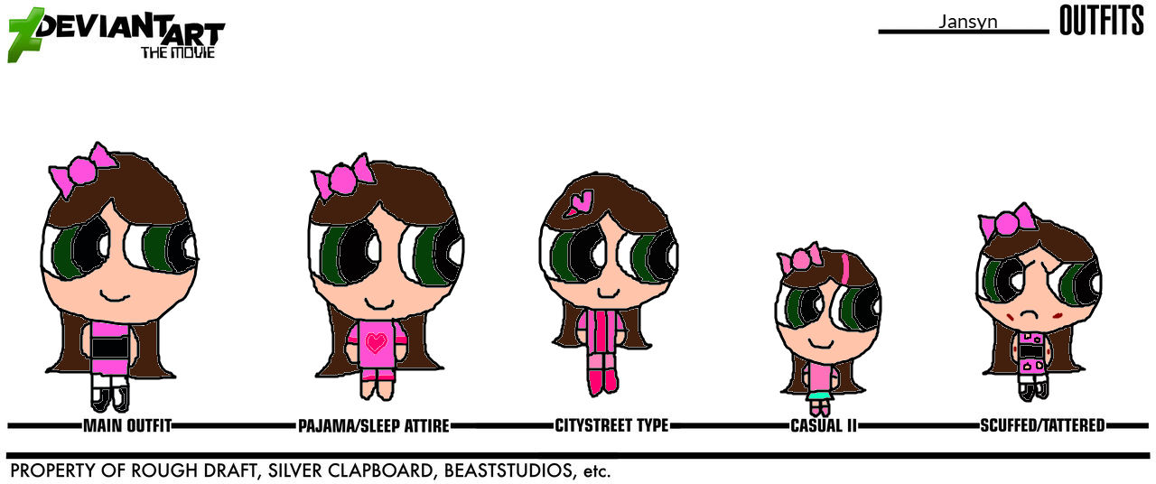 DeviantArt: The Movie my Outfit Templates by JansynthePrincess04 on ...