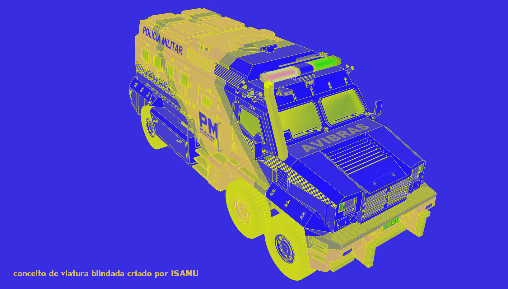 AVIBRAS-blindado Marreta 6x6 by desenvolvedor-Isamu