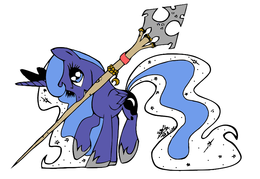 Luna's Staff Vector