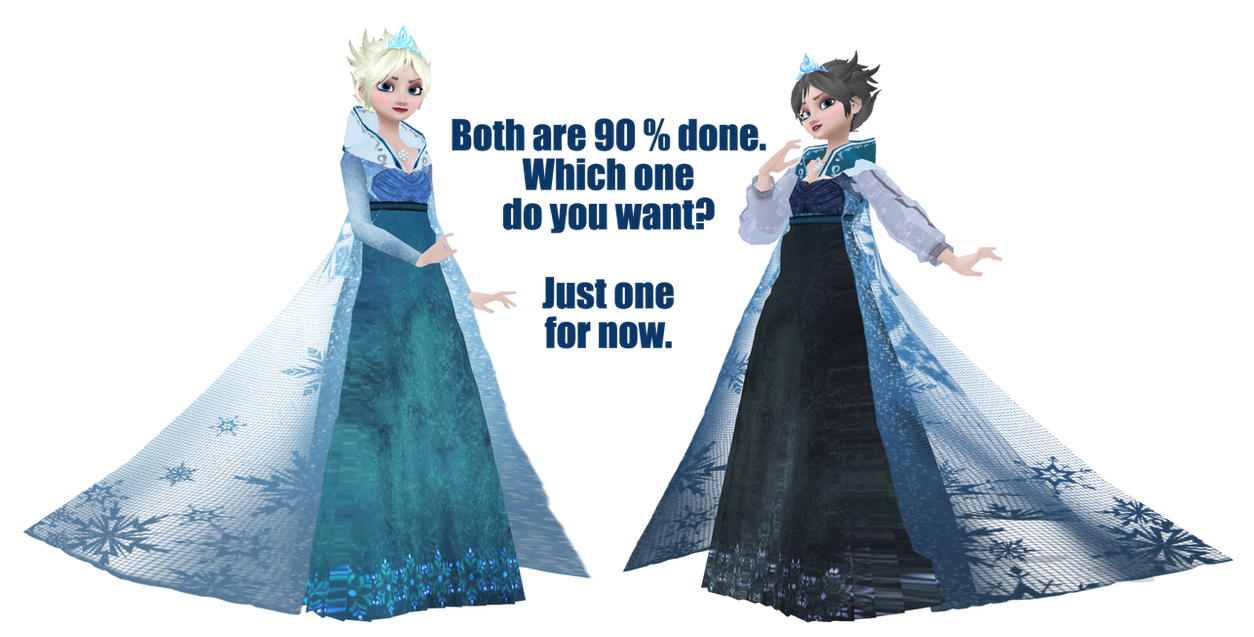 WIP - Dark Elsa [Dark Ice and Dark Snow] by wintrydrop on DeviantArt