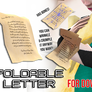 Foldable Letter/Paper- with bones [DL]