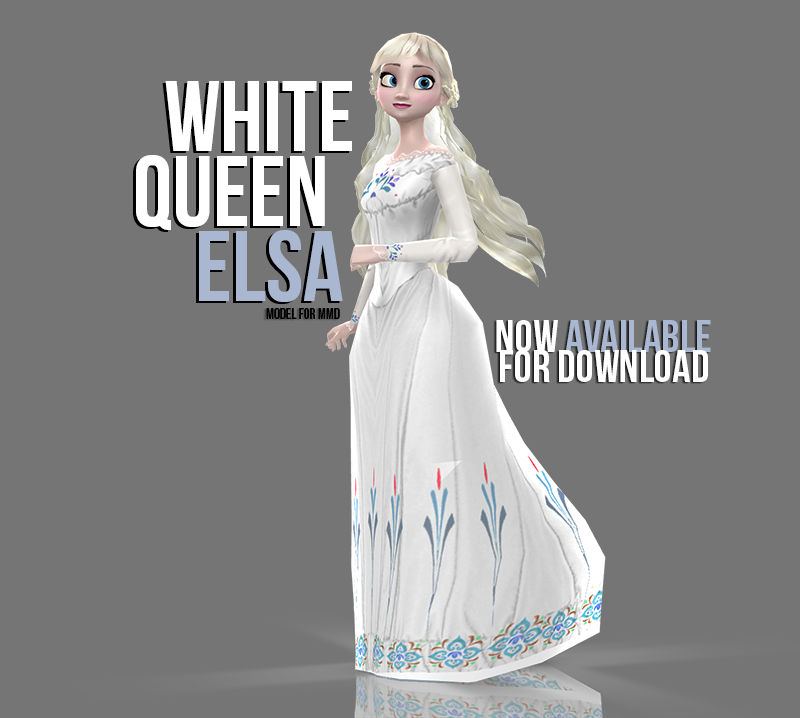 Mmd White Queen Elsa Available By Wintrydrop On Deviantart
