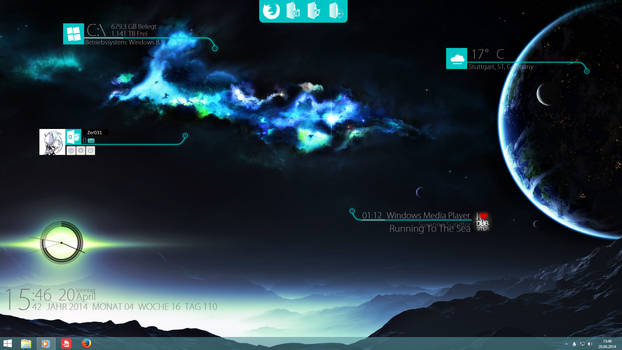 Rainmeter Fremde Welt DE/EN #Animated