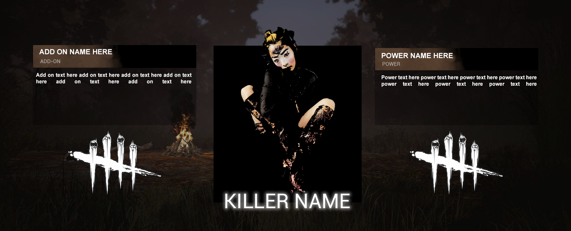 DEAD BY DAYLIGHT KILLER template. by vileflowers on DeviantArt
