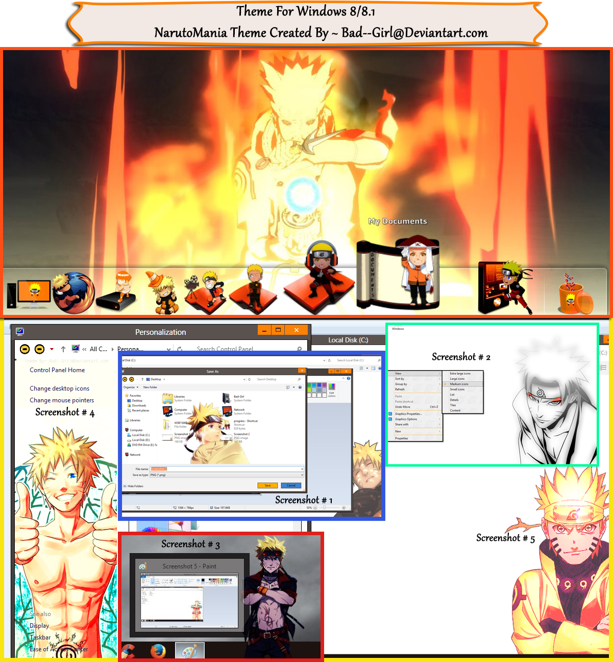 NarutoMania Theme For Windows 8/8.1